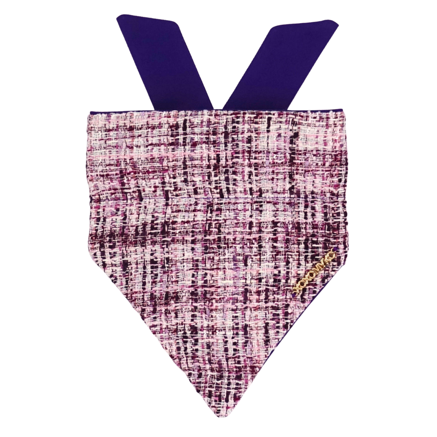 Hot Chick Purple Tweed Bandana