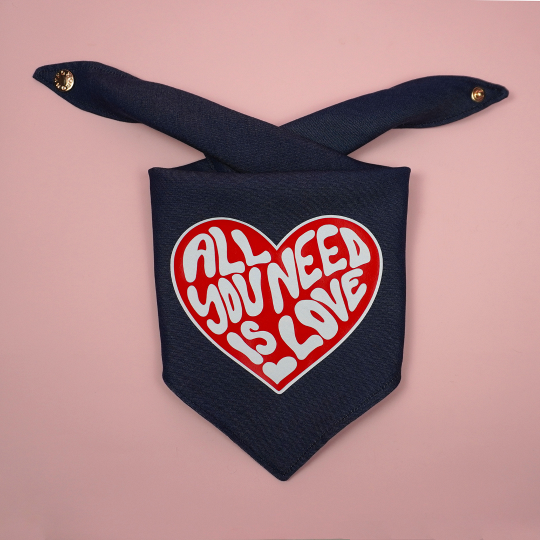 All You Need is Love - Tie Up Bandana (One Size)