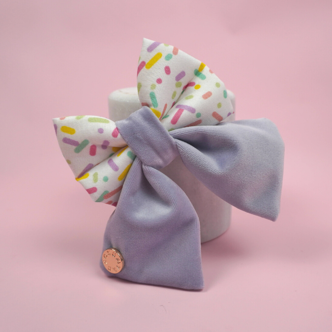 Donut Sprinkles - Lilac - Sailor Bow