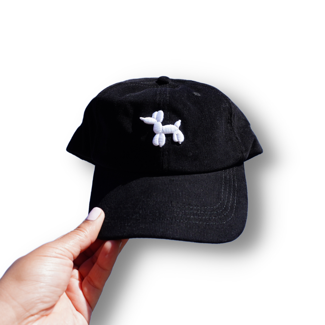 XOXO Myko - corduroy caps - dog lovers - black