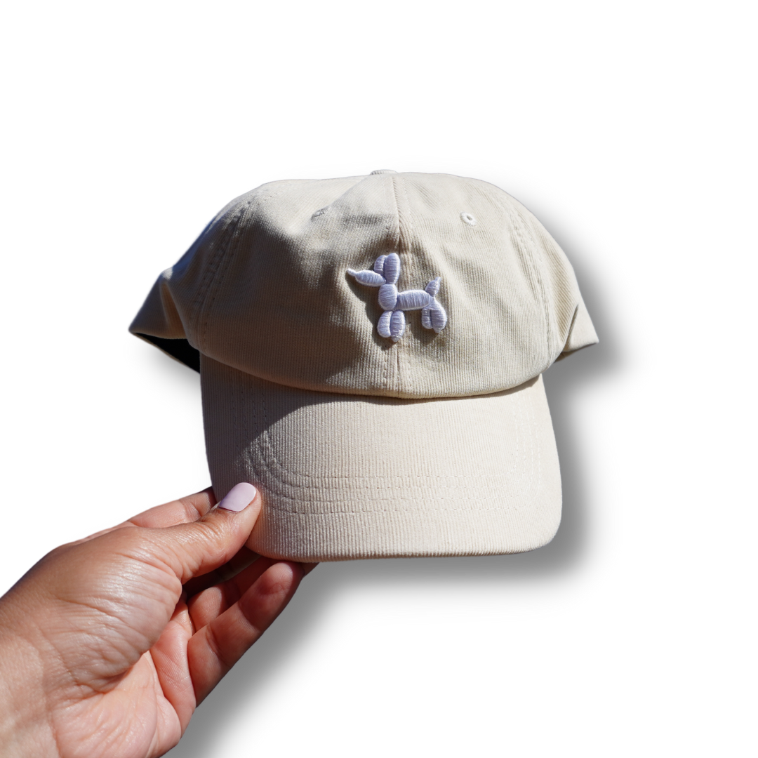 XOXO Myko - corduroy caps - dog lovers - off white