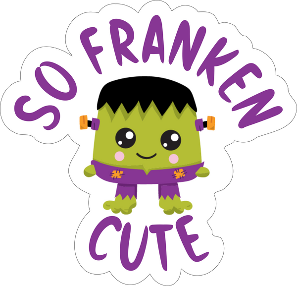 Vinyl Add On  for bandanas - Green Frankenstein Cutie- XOXO Myko pet accessories