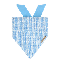 Load image into Gallery viewer, Ever After Blue Tweed Bandana
