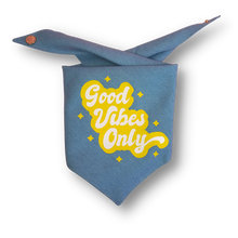 Load image into Gallery viewer, Good Vibes - Tie Up Bandana (One Size)
