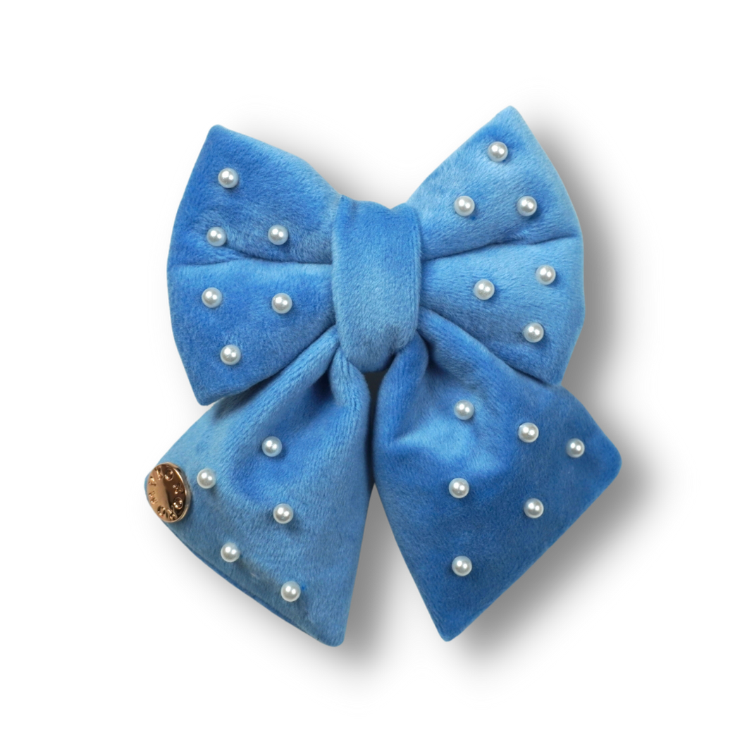 Très Chic Sailor Bow - Cornflower Blue